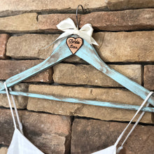 Load image into Gallery viewer, Custom bridal hanger personalized for wedding dress -Wedding decor and gifts -Bride gift from bridesmaid-Bridal shower gift for bride unique