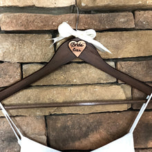 Load image into Gallery viewer, Custom bridal hanger personalized for wedding dress -Wedding decor and gifts -Bride gift from bridesmaid-Bridal shower gift for bride unique