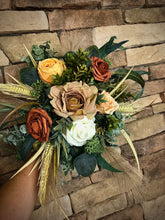 Load image into Gallery viewer, Wheat pampas grass terracotta bridesmaid bouquets