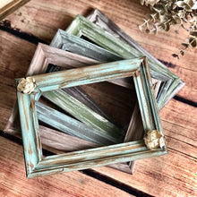 Load image into Gallery viewer, 4x6 picture frame | Shabby chic picture frames | Rustic frames | Distressed frames | Primitive photo frame | Wall and tabletop frames