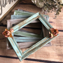 Load image into Gallery viewer, 4x6 picture frame | Shabby chic picture frames | Rustic frames | Distressed frames | Primitive photo frame | Wall and tabletop frames