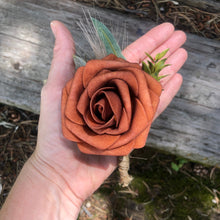 Load image into Gallery viewer, Wheat pampas grass terracotta bridesmaid bouquets
