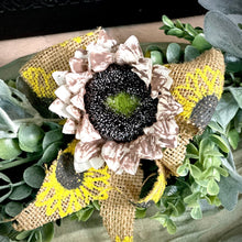 Load image into Gallery viewer, Sunflower fall garland for mantle- Autumn garland for doorway - Fall decorations for the home - Greenery garland for fall wedding