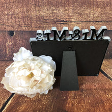 Load image into Gallery viewer, Distressed rustic Mr and Mrs frame