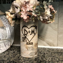 Load image into Gallery viewer, Engagement gifts for couple personalized, Engraved personalized flower vase