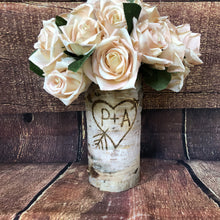 Load image into Gallery viewer, Engagement gifts for couple personalized, Engraved personalized flower vase