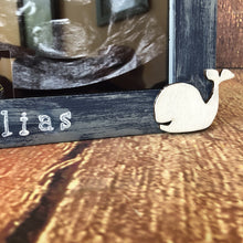 Load image into Gallery viewer, Ahoy it's a boy ultrasound sonogram frame for nautical baby shower