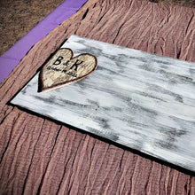 Load image into Gallery viewer, Birch bark rustic wedding guest book | Wedding guest book unique | Engraved guest book for wedding