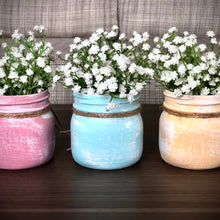 Load image into Gallery viewer, Easter mason jars | Pastel mason jars | Easter decorations for table