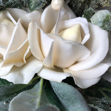 Load image into Gallery viewer, Winter bridal bouquet shimmering, Iced bridal bouquet, Winter wedding bridal bouquet