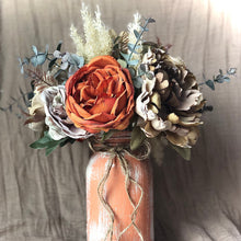 Load image into Gallery viewer, Terracotta burnt orange wedding centerpieces - Boho wedding decor pampas grass centerpieces fall - Fall boho wedding center pieces with pampass grass
