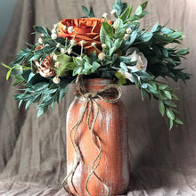 Load image into Gallery viewer, Terracotta burnt orange wedding centerpieces - Boho wedding decor pampas grass centerpieces fall - Fall boho wedding center pieces with pampass grass