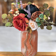 Load image into Gallery viewer, Navy terracotta lavender white wedding centerpieces for tables - Fall wedding decorations navy terracotta lavender