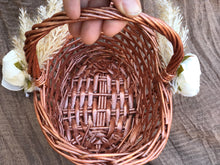 Load image into Gallery viewer, Flower girl basket rose gold, Rose gold flower girl basket, Rose gold flower girl accessories