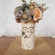 Load image into Gallery viewer, Engagement gifts for couple personalized, Engraved personalized flower vase
