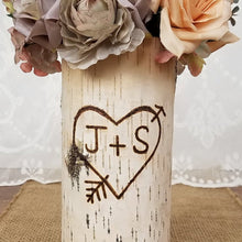 Load image into Gallery viewer, Engagement gifts for couple personalized, Engraved personalized flower vase