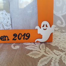 Load image into Gallery viewer, Halloween decor Halloween decorations Halloween picture frame Halloween keepsake Halloween frame Lil monster Mommys monsters Ghost Bat