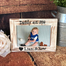 Load image into Gallery viewer, First fathers day - Personalized gifts for dad - Fathers day gift from son - Dad picture frame - Fathers day photo frame