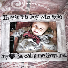 Load image into Gallery viewer, Personalized gift for grandma - Grandma picture frame - Grandma gift christmas - Custom picture frames rustic home decor - Shabby chic frame