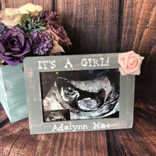 Load image into Gallery viewer, Girl baby shower centerpiece Pink and gray baby shower decorations Rustic baby shower decorations girl Pregnancy announcement girl