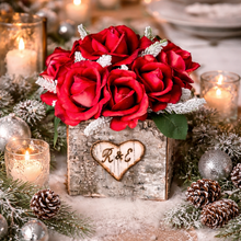 Load image into Gallery viewer, Red rose centerpiece for anniversary or valentines day gift for wife husband