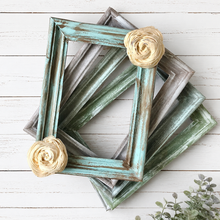 Load image into Gallery viewer, 4x6 picture frame | Shabby chic picture frames | Rustic frames | Distressed frames | Primitive photo frame | Wall and tabletop frames