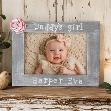 Load image into Gallery viewer, Daddy's girl picture frame personalized and customizable