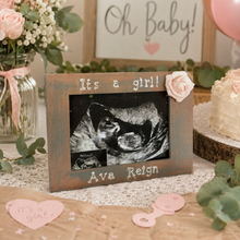 Load image into Gallery viewer, It's a girl gender reveal ultrasound frame