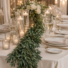 Load image into Gallery viewer, 12 ft ruscus garland rental