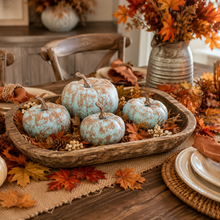 Load image into Gallery viewer, Small primitive pumpkin bowl fillers or wreath pumpkins