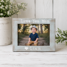 Load image into Gallery viewer, I love you mom personalized picture frame for Mother's Day- Christmas gift for mom personalized I love you frame