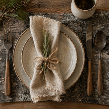 Load image into Gallery viewer, Dark real birch bark placemat