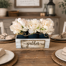 Load image into Gallery viewer, Wooden gather sign- Gather centerpiece for dining table