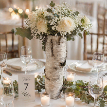 Load image into Gallery viewer, 14 inch white birch bark vase