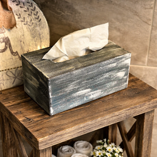 Load image into Gallery viewer, Rectangular kleenex box cover rustic custom colors