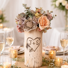 Load image into Gallery viewer, Engagement gifts for couple personalized, Engraved personalized flower vase