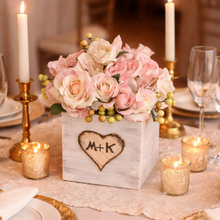 Load image into Gallery viewer, Wedding centerpiece box - Personalized wedding centerpiece - Head table decorations