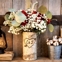 Load image into Gallery viewer, Personalized vase - Wedding gift for couple unique - Engagement gift for couple unique - 5th Anniversary gift