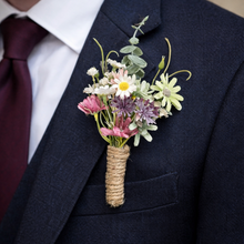 Load image into Gallery viewer, Wild flower wedding flowers for bridal party | Wildflower bridesmaid bouquets | Wild flower bridal bouquet | Wild flower boutonniere