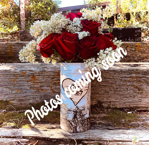 Will you marry me? Customized vase with your choice of floral arrangement