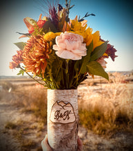 Load image into Gallery viewer, Mountain personalized with your choice of flower arrangement