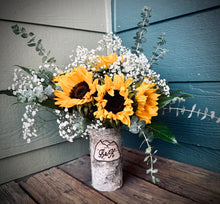 Load image into Gallery viewer, Mountain personalized with your choice of flower arrangement