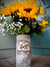 Load image into Gallery viewer, Mountain personalized with your choice of flower arrangement