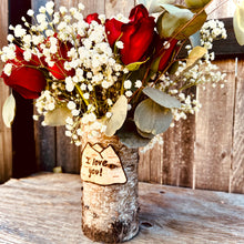 Load image into Gallery viewer, Mountain vase I love you with sunflower arrangement