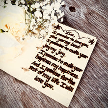 Load image into Gallery viewer, Custom engraved vow book with birch bark cover