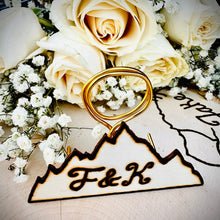 Load image into Gallery viewer, Initial table number holder for wedding or events