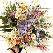 Load image into Gallery viewer, Wild flower wedding flowers for bridal party | Wildflower bridesmaid bouquets | Wild flower bridal bouquet | Wild flower boutonniere