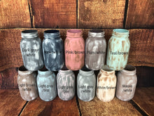 Load image into Gallery viewer, Rustic hand painted primitive candle stick holder