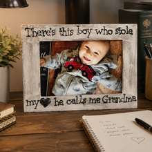 Load image into Gallery viewer, Personalized gift for grandma - Grandma picture frame - Grandma gift christmas - Custom picture frames rustic home decor - Shabby chic frame
