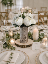 Load image into Gallery viewer, 8 inch dark birch bark vase